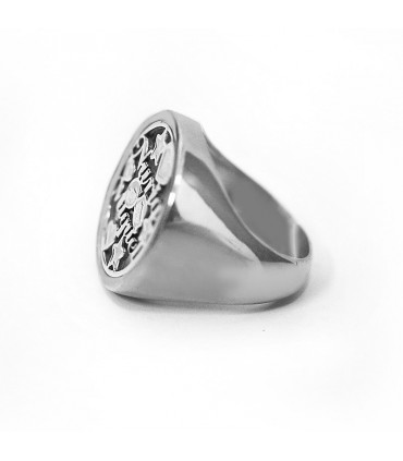 Anillo de plata personalizado Amore sello