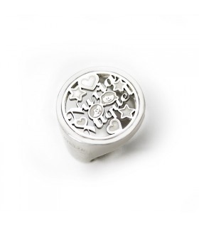 Anillo de plata personalizado Amore sello