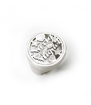 Anillo de plata personalizado Amore sello