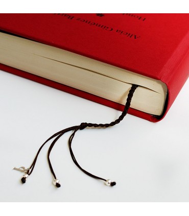 Punto de libro personalizado de plata con nombres o dibujos grabados