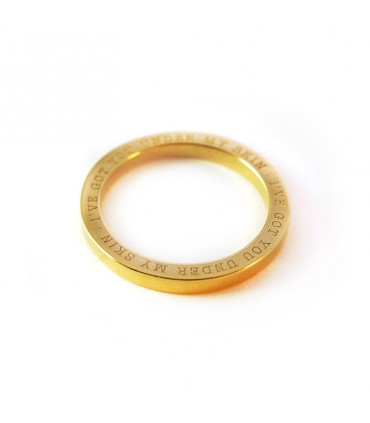 Anillo personalizado con grabado Byside oro