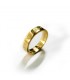 anillo de plata personalizado con nombres oro
