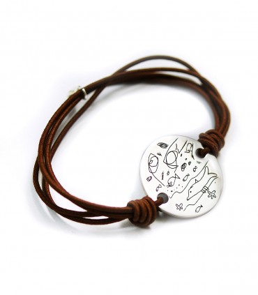 Pulsera personalizada de plata para hombre