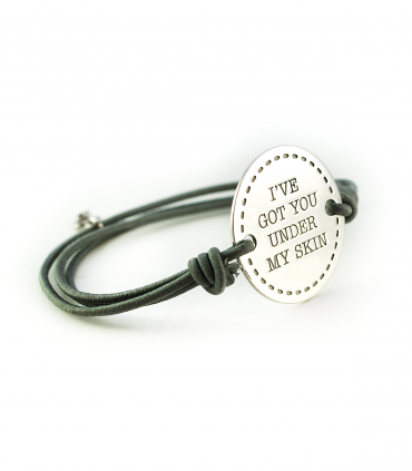 Pulsera personalizada de plata para hombre