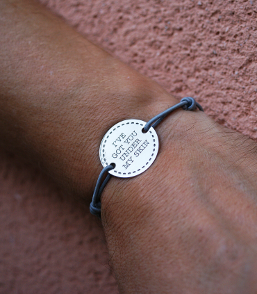 Pulsera personalizada de plata para hombre