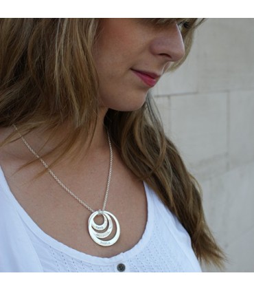 collar de plata personalizado con nombre