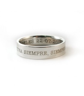 Anillo personalizado Basic Hombre
