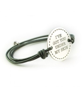 pulsera personalizada grabada de plata