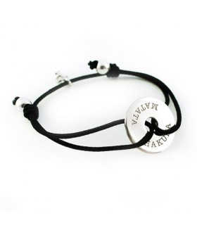 pulsera plata grabada y personalizada