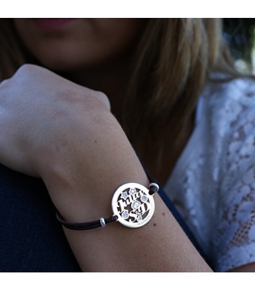 pulsera personalizada chapada en oro