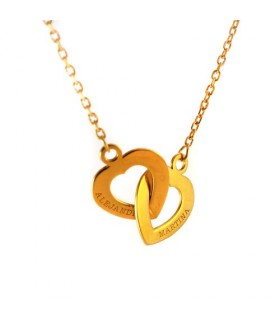 collar personalizado Cuori oro