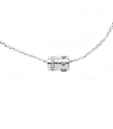 Collar personalizado de plata con nombre grabado Nut