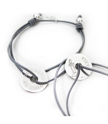 pulsera plata grabada y personalizada