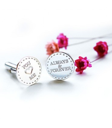 	Gemelos personalizados de plata con grabado