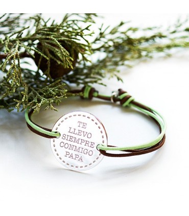 pulsera de plata personalizada con nombres y dibujos