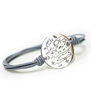 pulsera personalizada grabada de plata