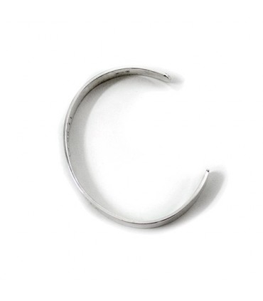 Pulsera aro personalizada de plata Eternity