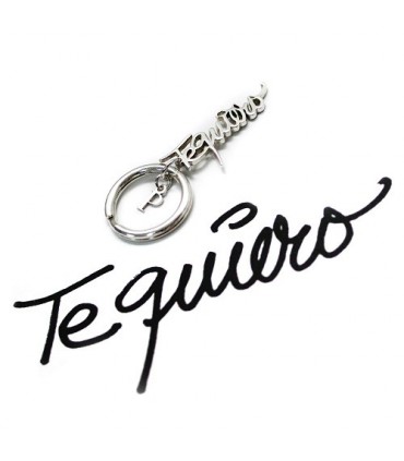 Llavero de plata personalizado signature