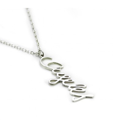 Collar de plata personalizado signature