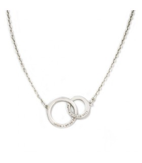 collar personalizado de plata con grabado Hitch