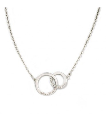 collar personalizado de plata con grabado Hitch