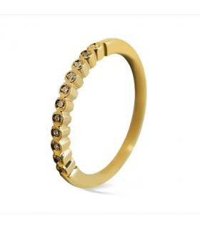 Anillo de compromiso oro blanco y diamantes