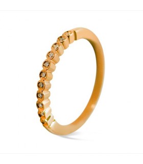 Anillo de compromiso oro blanco y diamantes