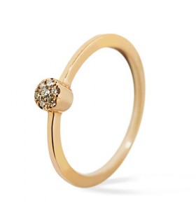 Anillo de compromiso oro blanco y diamantes