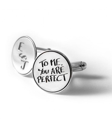 	Gemelos personalizados de plata con grabado