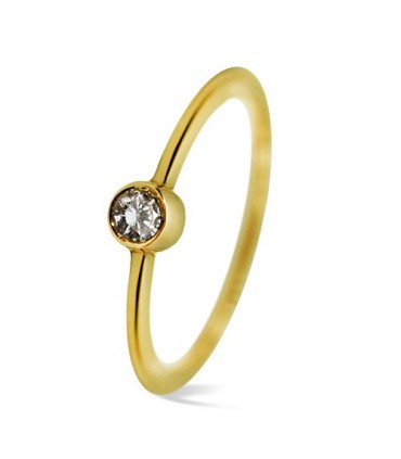 Anillo de compromiso oro blanco y diamantes