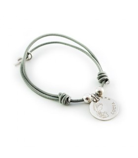 pulsera personalizada de plata grabada virgen niña comunion